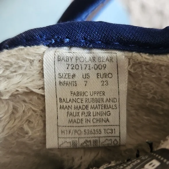 GUC Bogs Neoprene Waterproof Winter Snow Boots Baby Polar Bear Print Blue Size 7 - Picture 12 of 12